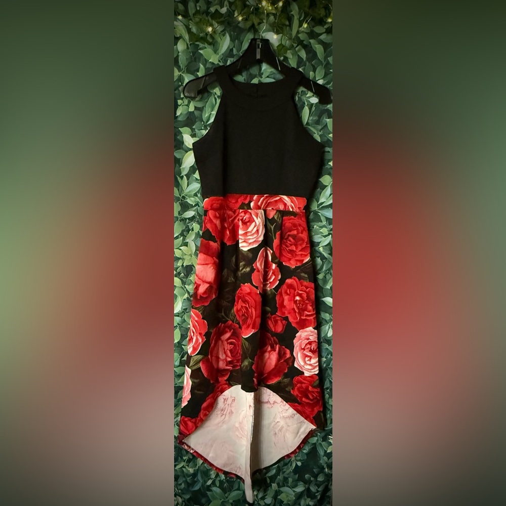 Floral high low dress